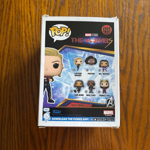 Captain Marvel Funko Pop! The Marvels #1257 Target Exclusive - Picture 4 of 6